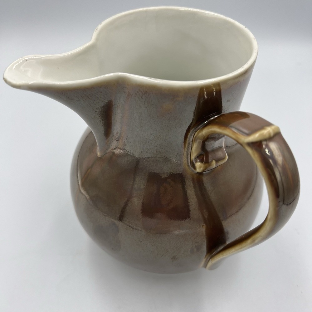 Antique French Pillivuyt Mehun Lusterware‎ Pitcher Art Nouveau Porcelain c1900